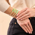 Alabaster | .925 Sterling Silver | Firefly Glass Bracelet